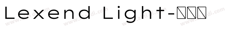 Lexend Light字体转换